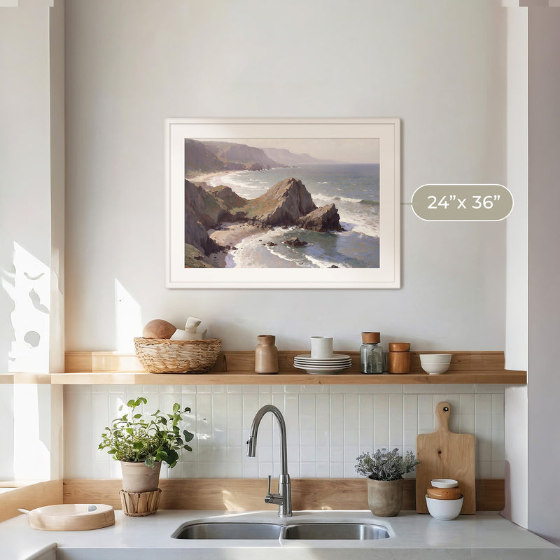 Oregon Coast Art at Canyon Beach No2 - Sage and Rose Prints