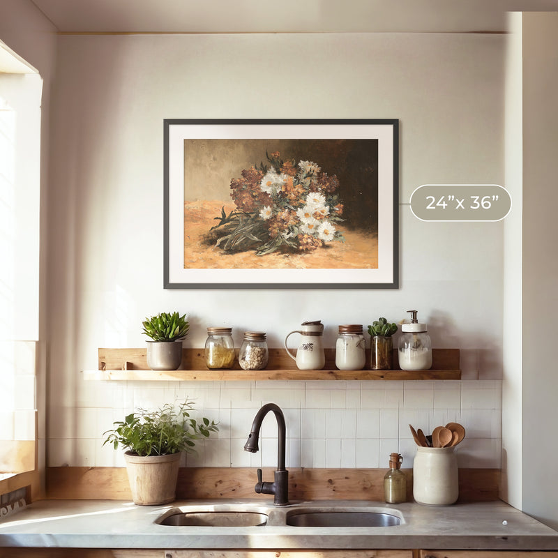 Moody Autumn Bouquet - Sage and Rose Prints