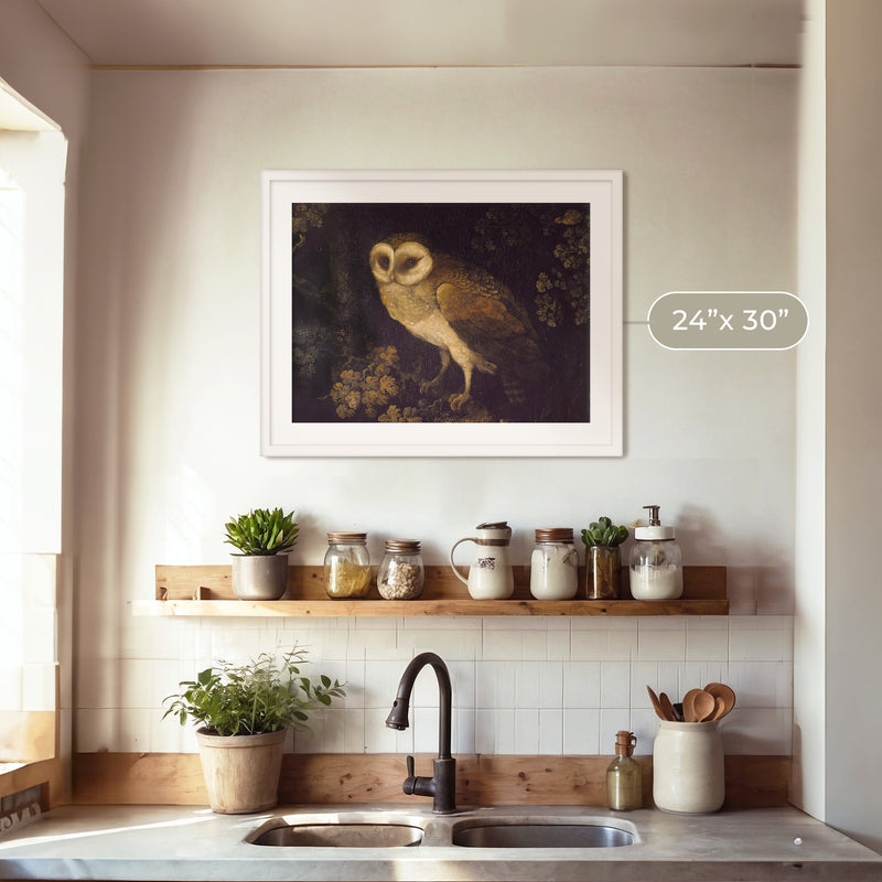 Owl Print 2 - Sage and Rose Prints