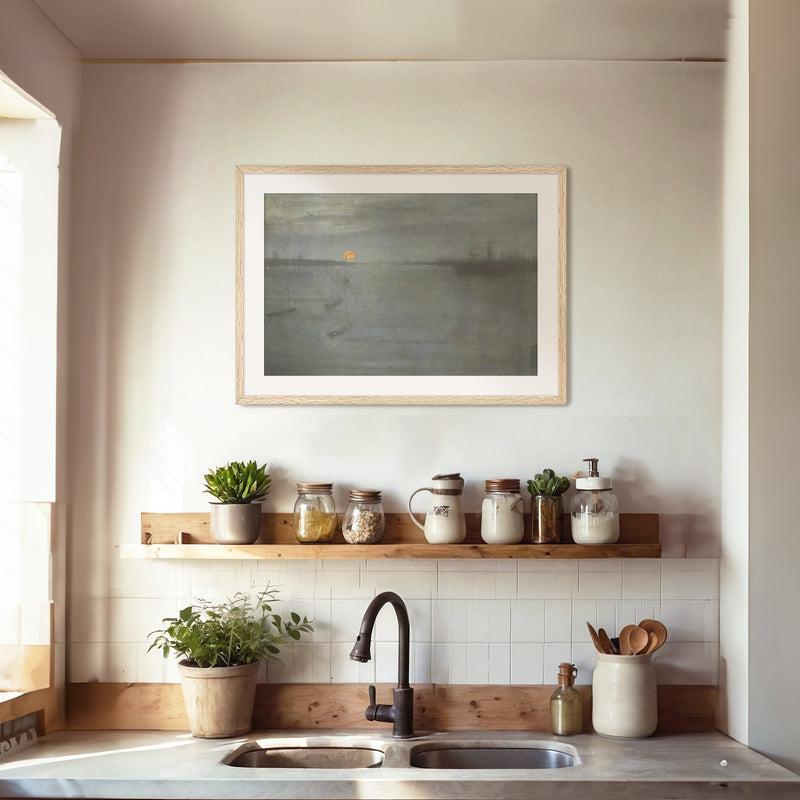 Moonstone Blue Ocean Print No2 - Sage and Rose Prints