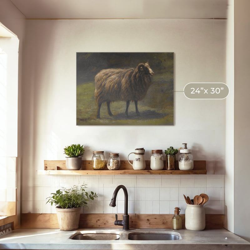 Romanticism Revival Sheep Art Print No2 - Sage and Rose Prints