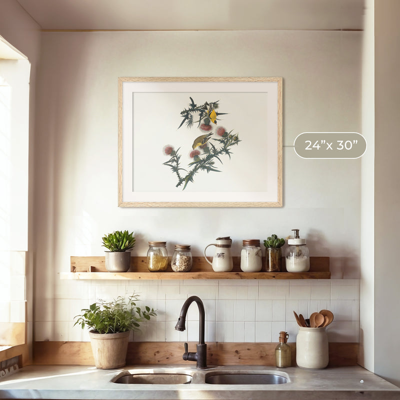 Yellow Bird Artwork 2 - Sage and Rose Prints