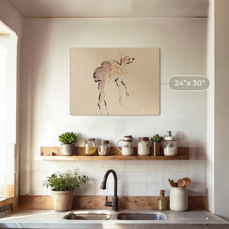 Young Deer - Sage and Rose Prints