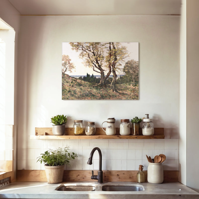 Gilded Nostalgia Trees Painting - Sage and Rose Prints