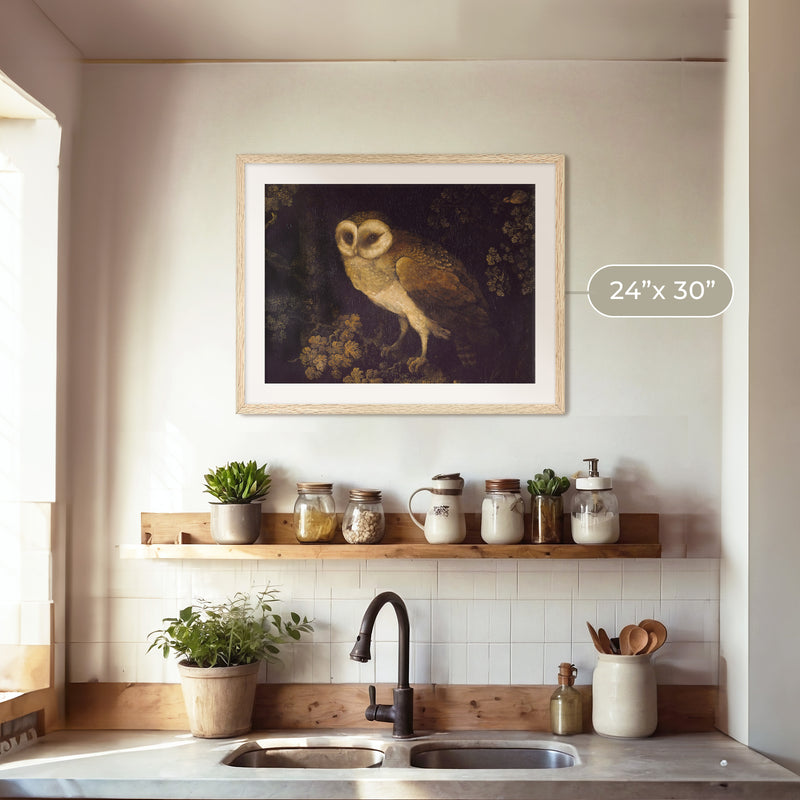 Owl Print 2 - Sage and Rose Prints