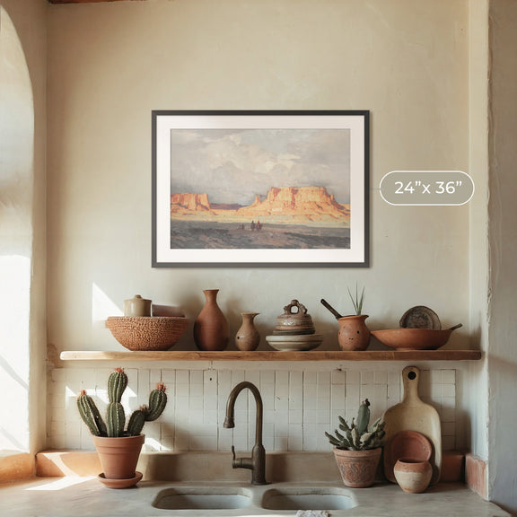 Desert Painting 10-1x - Sage and Rose Prints