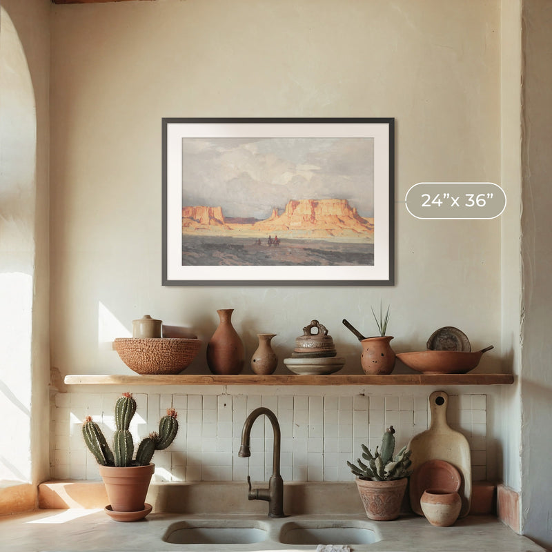 Southwest Desert Painting - Sage and Rose Prints