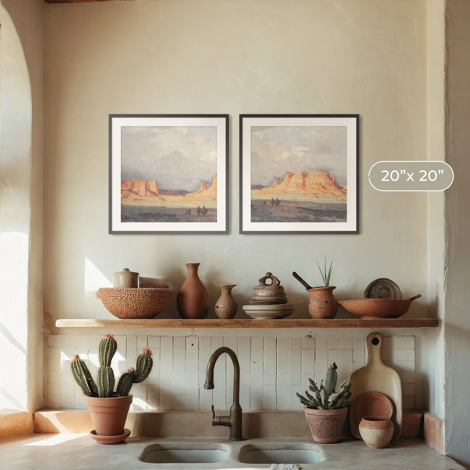 Desert Package - Medium Art Combo's B - 2x-10 - Sage and Rose Prints