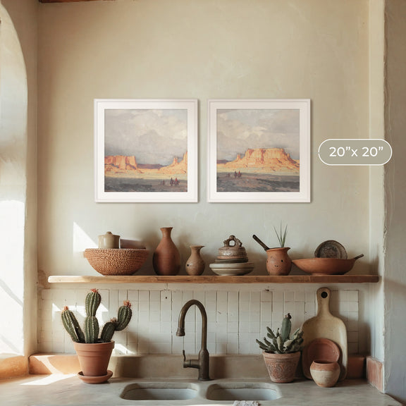 Desert Package - Medium Art Combo's B - 2x-10 - Sage and Rose Prints