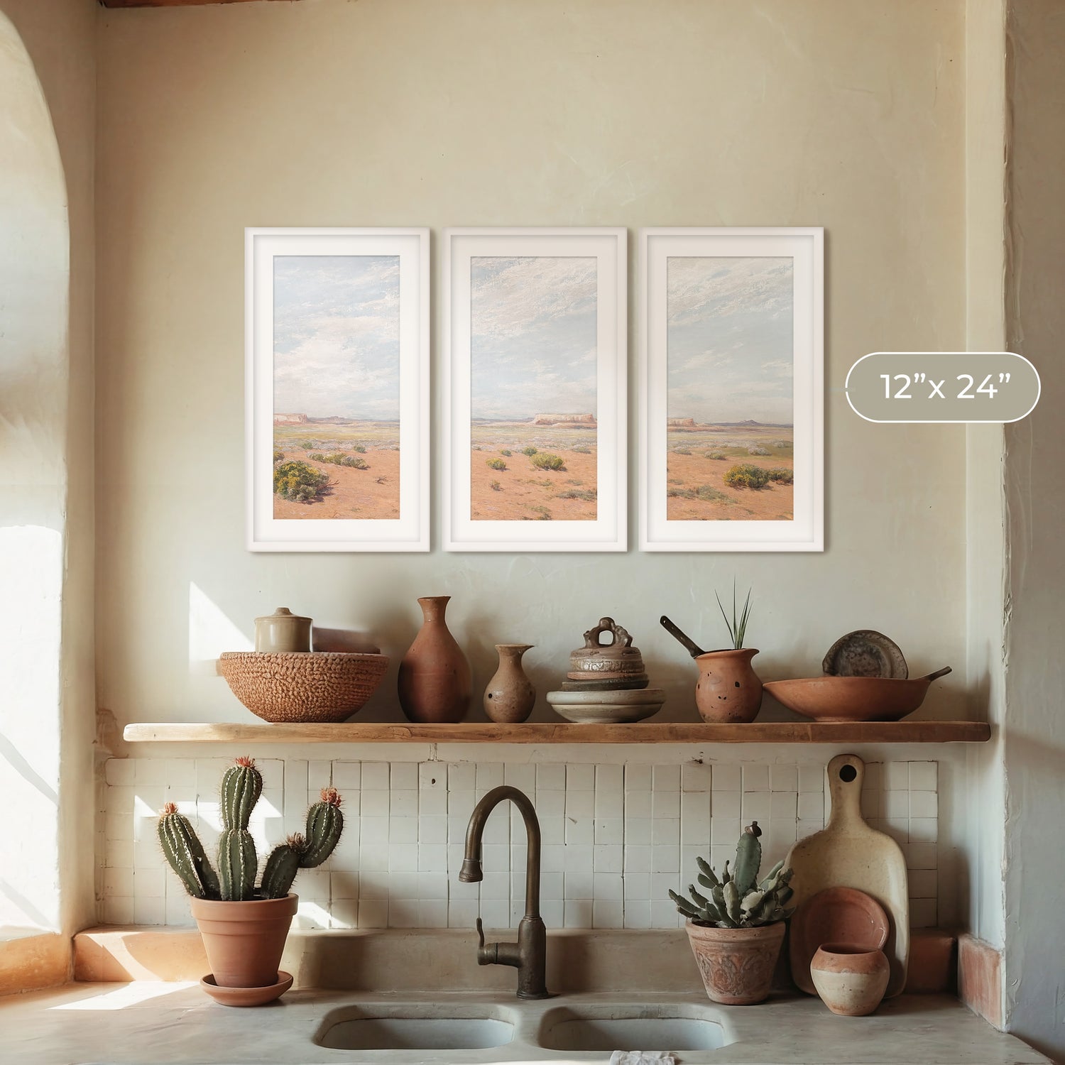 Desert Painting 11-3x - Sage and Rose Prints