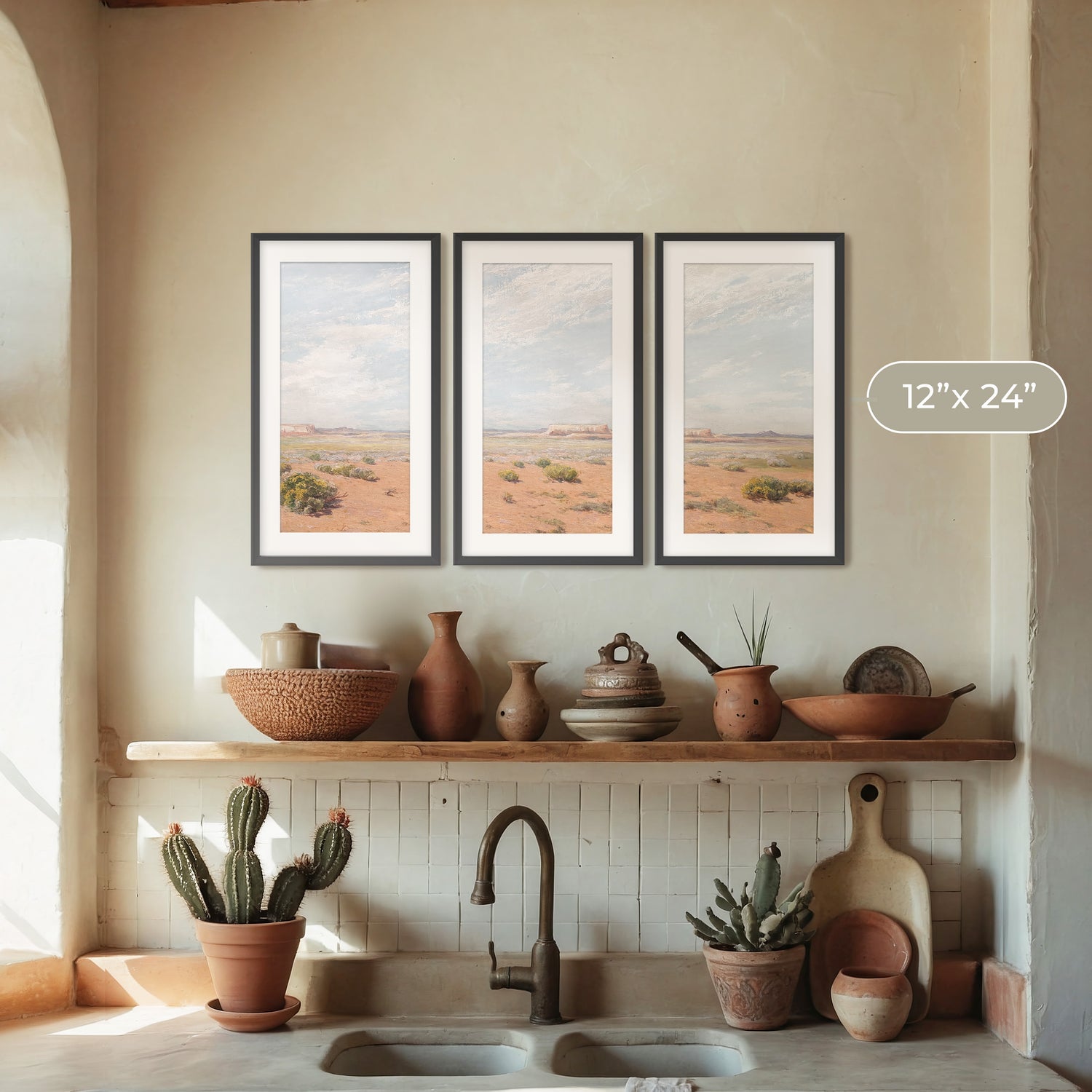 Desert Painting 11-3x - Sage and Rose Prints