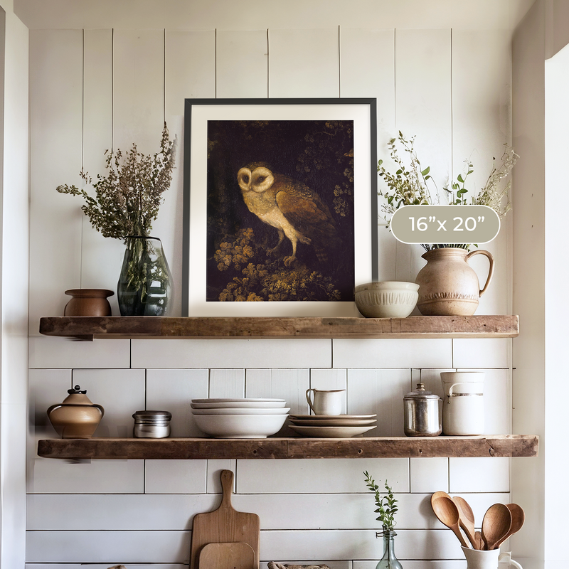 Owl Print - Sage and Rose Prints