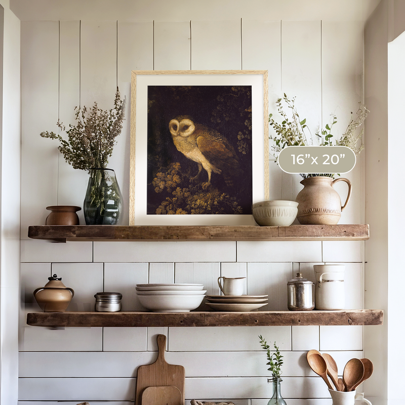 Owl Print - Sage and Rose Prints