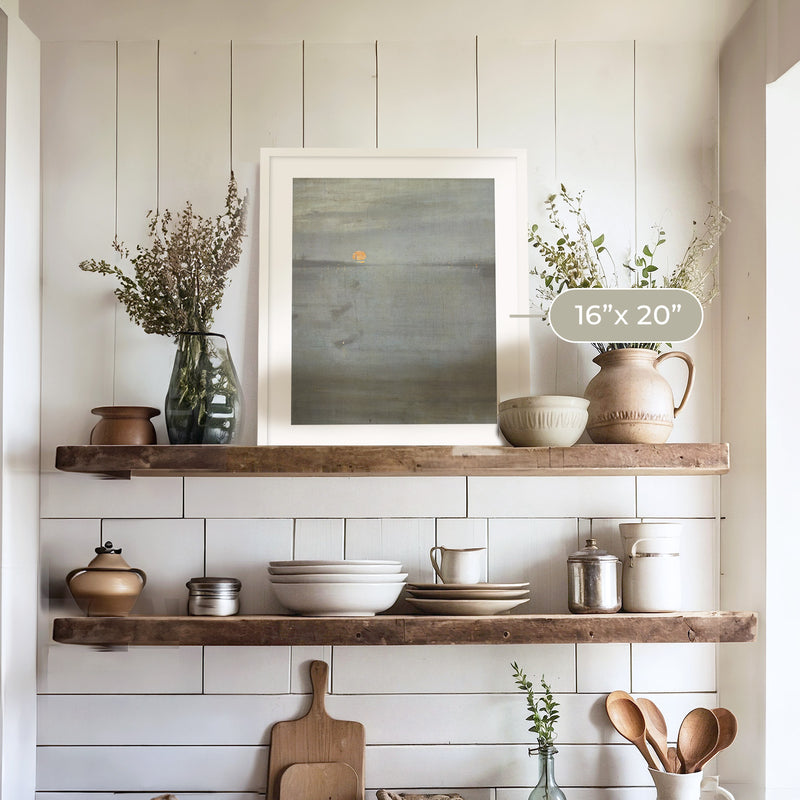 Moonstone Blue Ocean Print No1 - Sage and Rose Prints