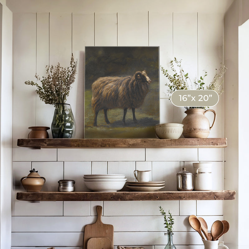 Romanticism Revival Sheep Art Print No1 - Sage and Rose Prints