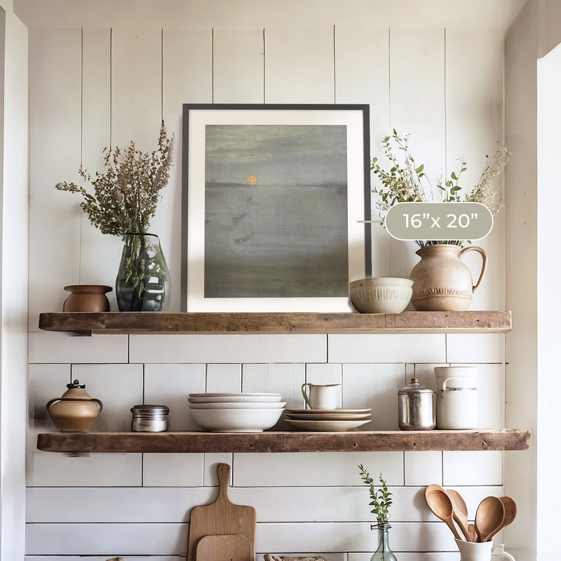 Moonstone Blue Ocean Print No1 - Sage and Rose Prints