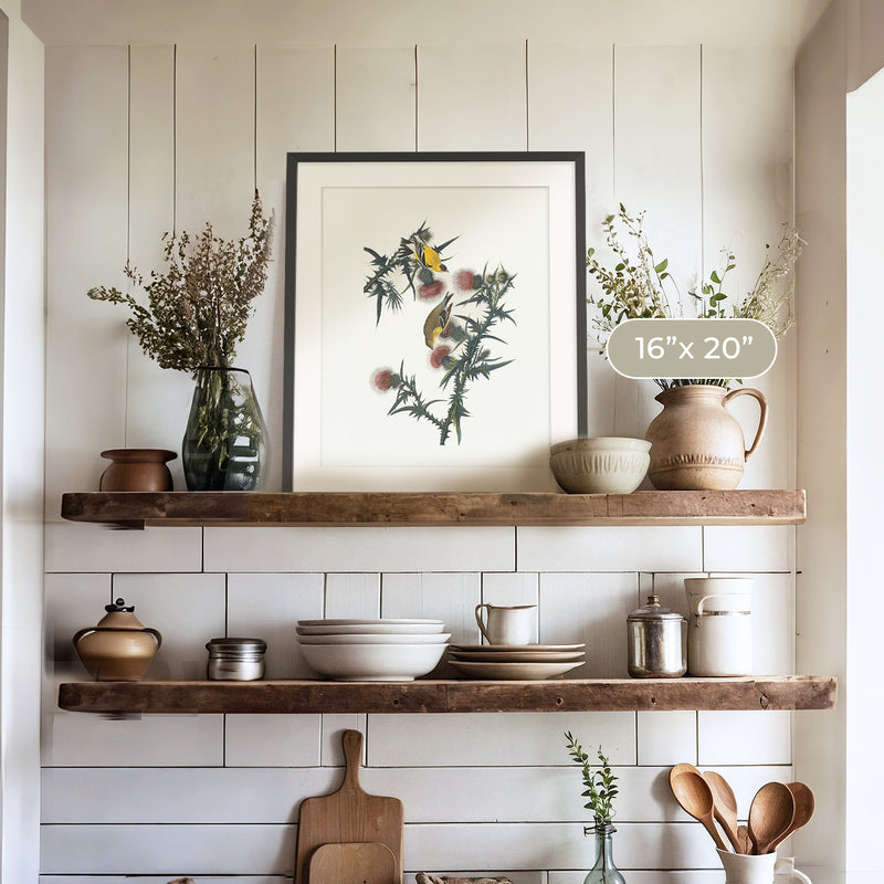 Yellow Bird Artwork - Sage and Rose Prints