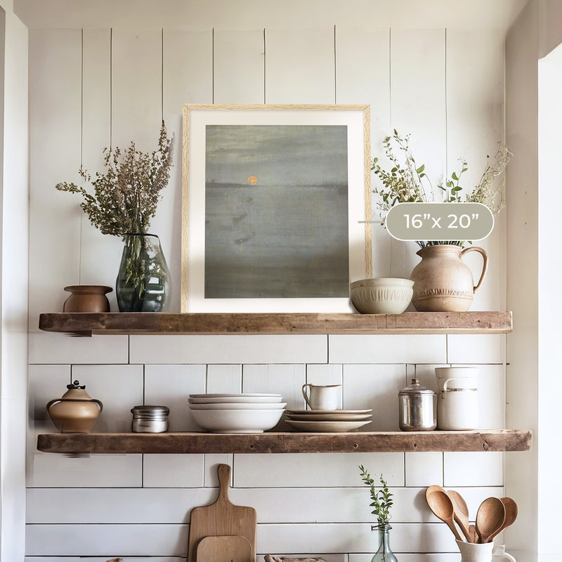 Moonstone Blue Ocean Print No1 - Sage and Rose Prints