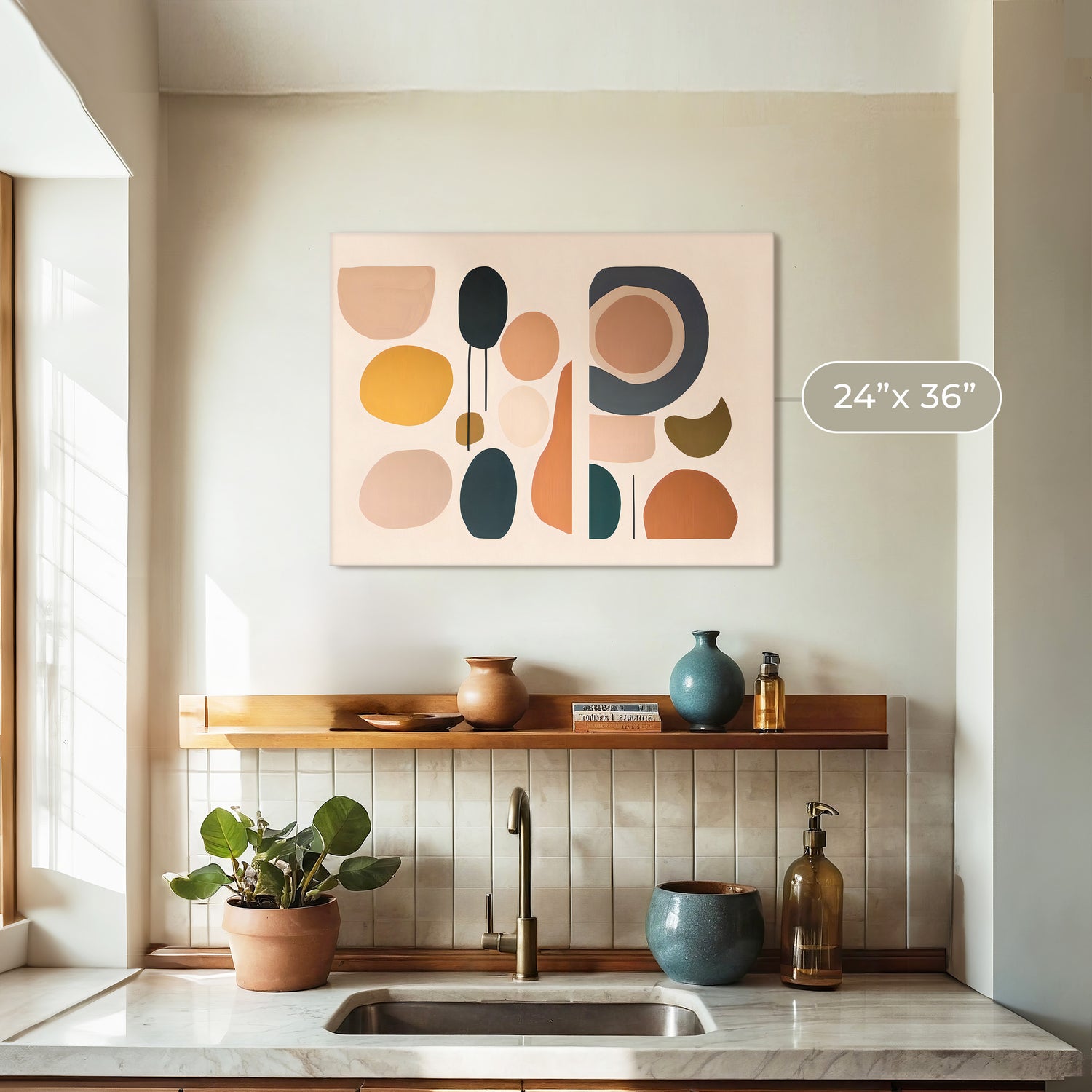 Mid Century Modern Wall Art 12-1x - Sage and Rose Prints