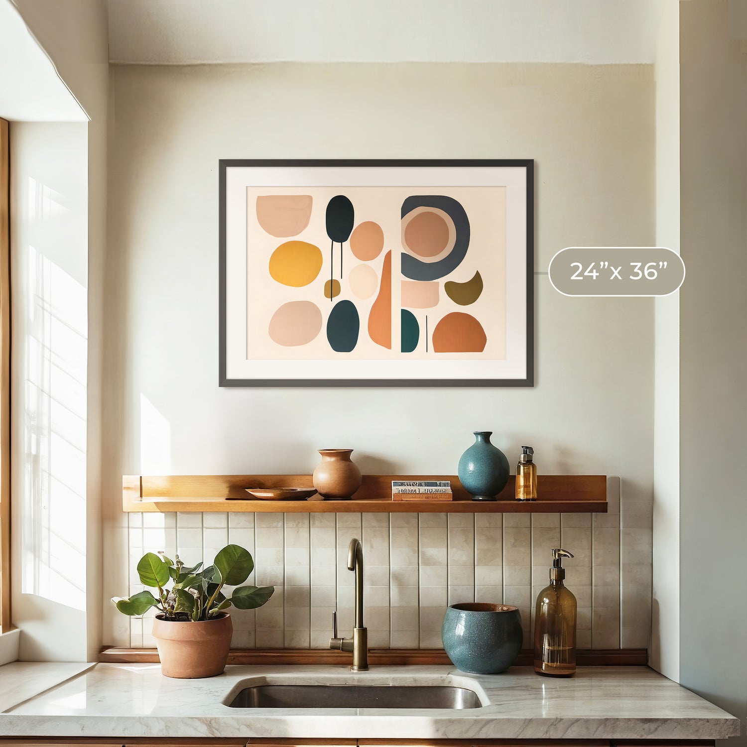 Mid Century Modern Wall Art 12-1x - Sage and Rose Prints