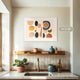 Boho Organic Abstract in Warm Tones - Sage and Rose Prints
