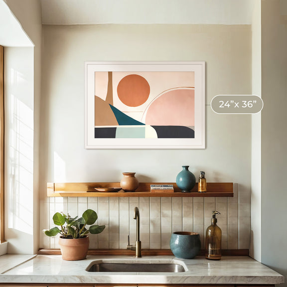 Mid Century Modern Wall Art 11-1x - Sage and Rose Prints