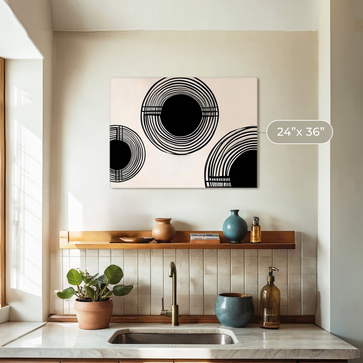 Mid Century Modern Wall Art 09-1x - Sage and Rose Prints