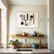 Terracotta Black and Teal Geometric Art - Sage and Rose Prints