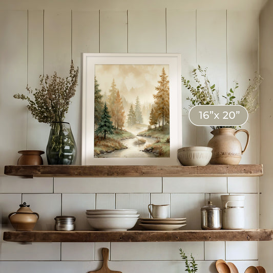 Mountain Cabin Wall Art 02-1v