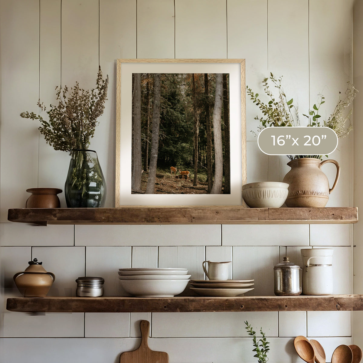 In the Woods - Sage and Rose Prints