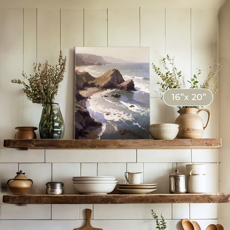 Oregon Coast Art at Canyon Beach No1 - Sage and Rose Prints