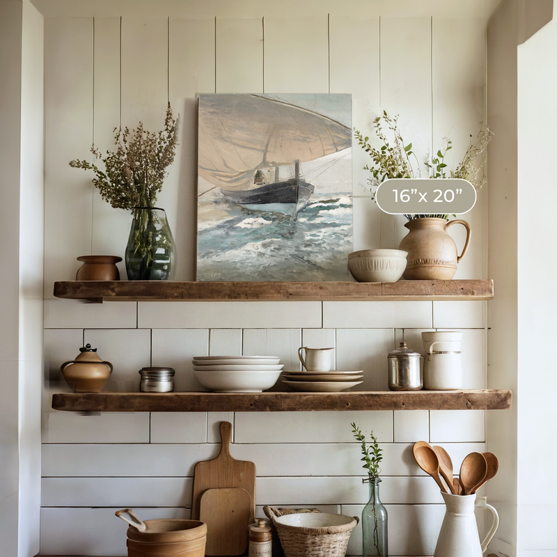 Vintage Sailboat Print - Sage and Rose Prints