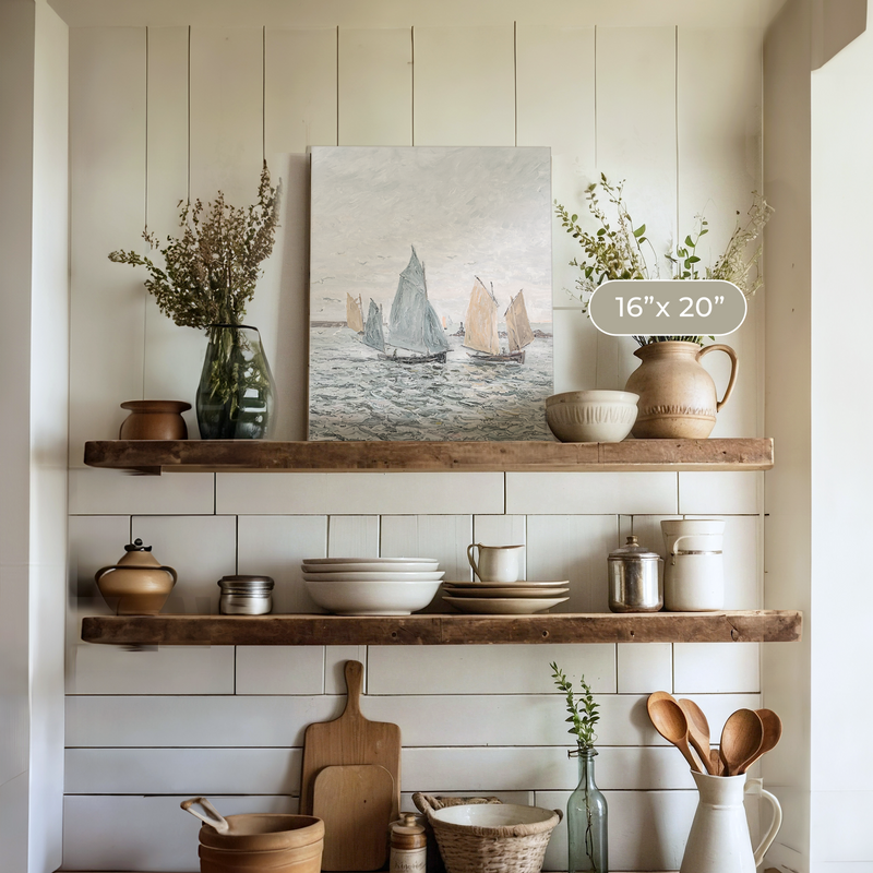 Coastal Sailboat Print - Sage and Rose Prints