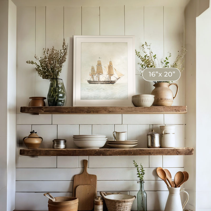 Sailboat Print - Sage and Rose Prints