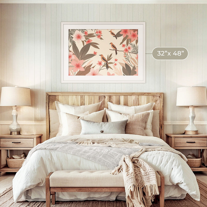 Boho Blush Paradise Print No2 - Sage and Rose Prints