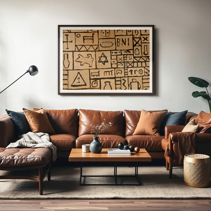 Sandstone Pictograph Print - Sage and Rose Prints