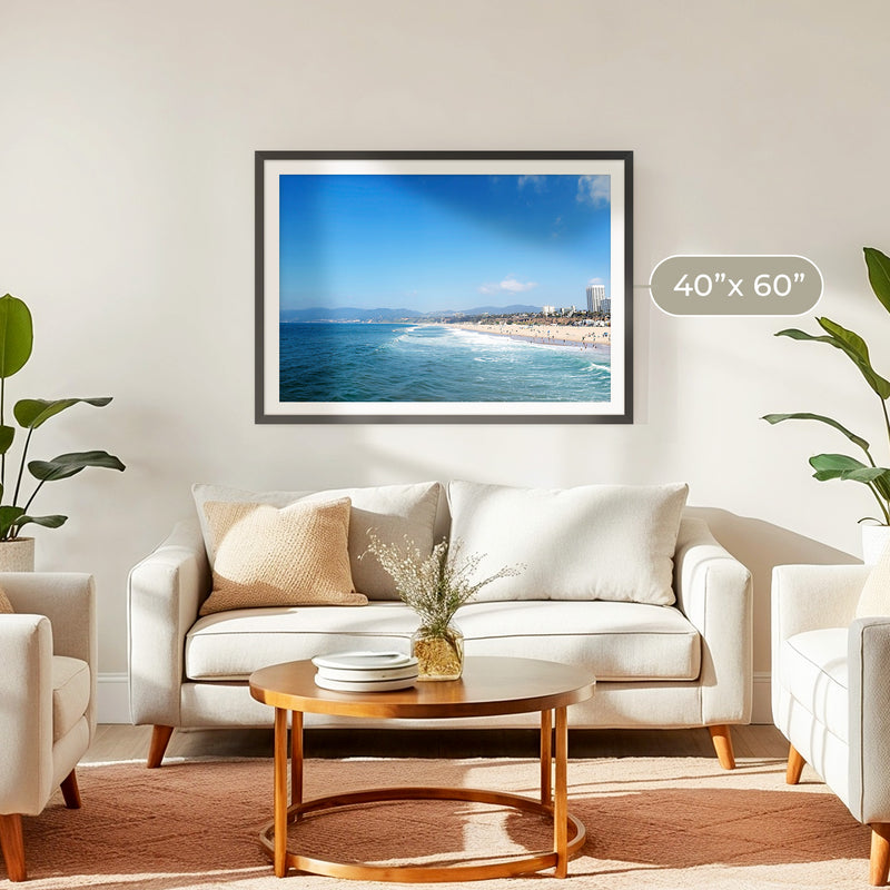 Royal Blue Beach Photo Print - Sage and Rose Prints