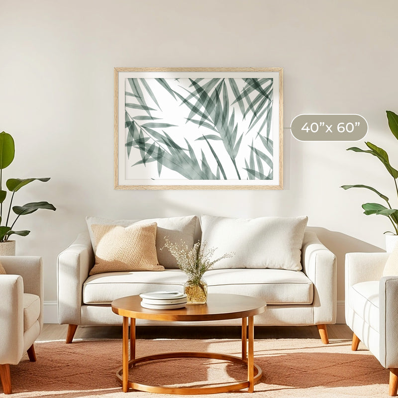 Palm Watercolor Print - Sage and Rose Prints