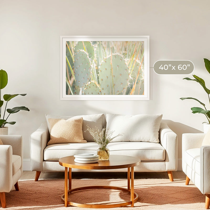 Prickly Pear Cactus Desert Photography No1 - Sage and Rose Prints