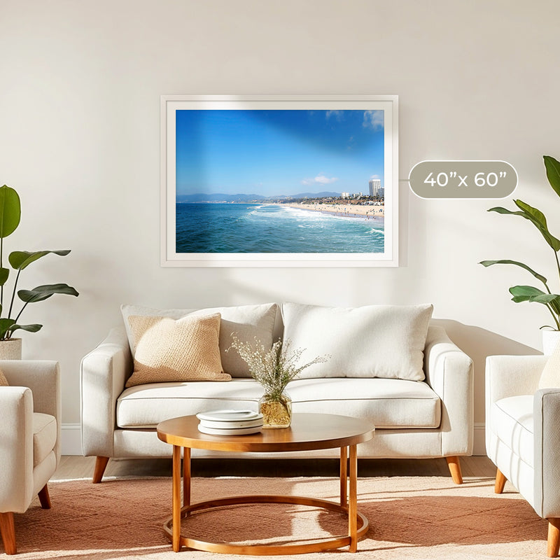 Royal Blue Beach Photo Print - Sage and Rose Prints