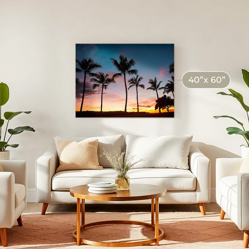Palm Trees Sunset Photo Print - Sage and Rose Prints