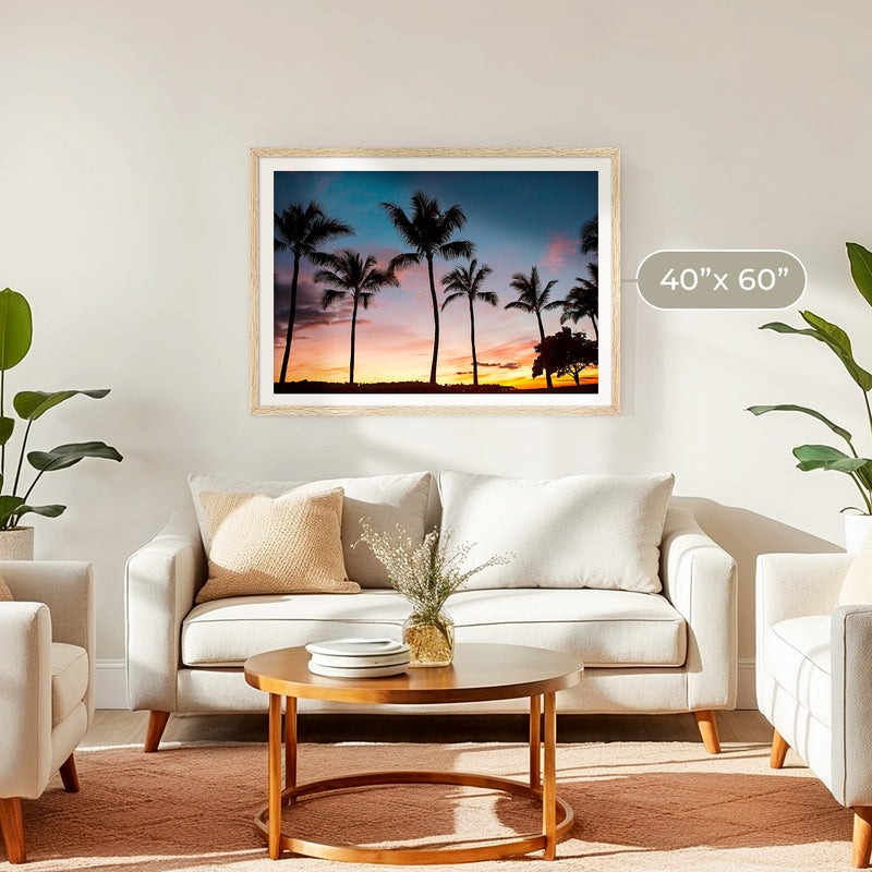Palm Trees Sunset Photo Print - Sage and Rose Prints