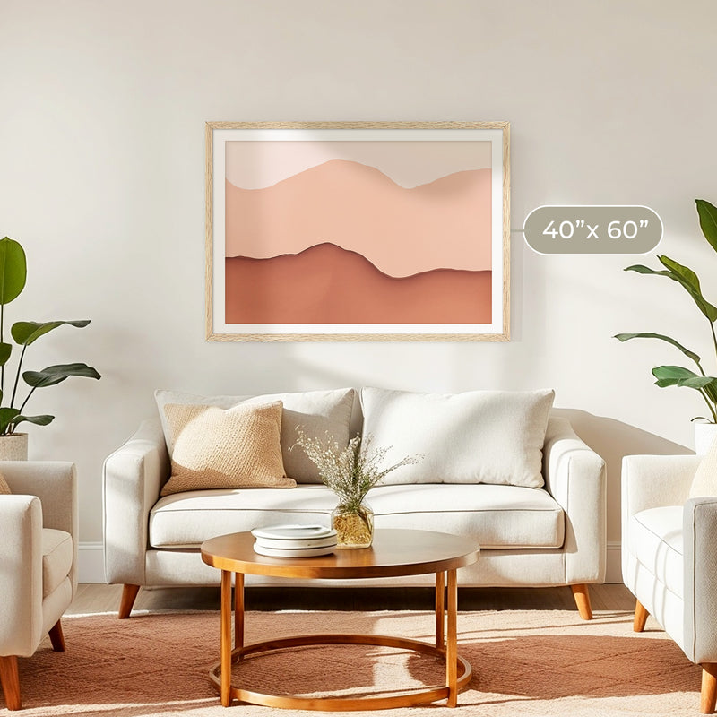 Dusty Rose Wabi Sabi Art - Sage and Rose Prints