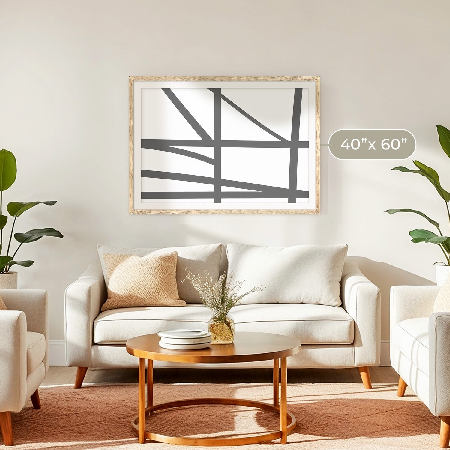 Minimalist Dove Grey Art - Sage and Rose Prints