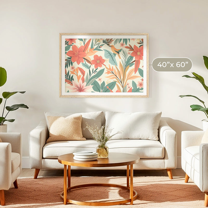 Tropical Deco Prints - Sage and Rose Prints