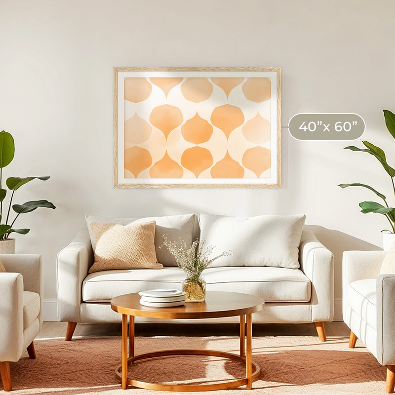 Soft Wash Orange Pattern - Sage and Rose Prints