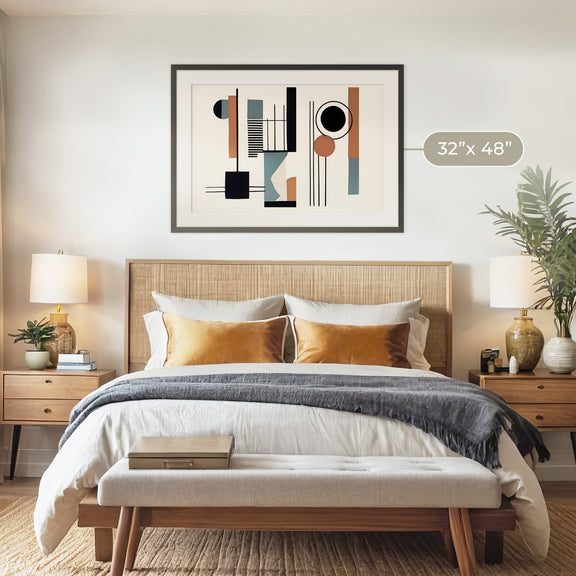 Mid Century Modern Art 08-1x - Sage and Rose Prints