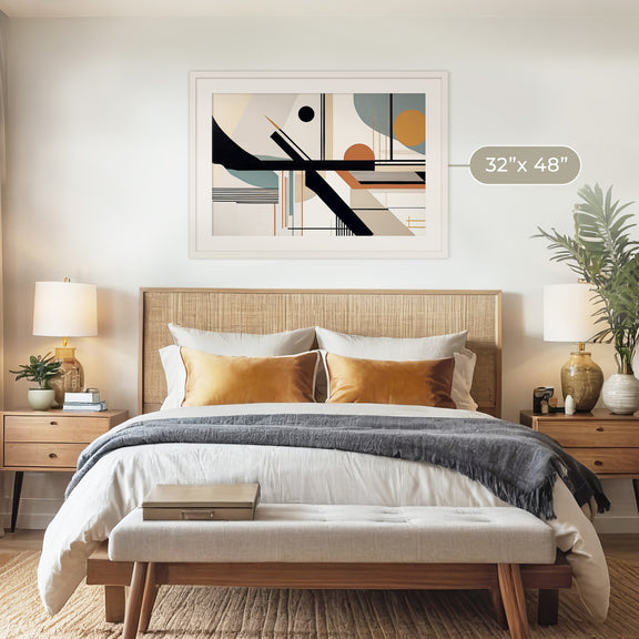 Mid Century Modern Art 07-1x - Sage and Rose Prints