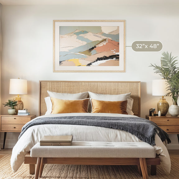 Mid-Century Package - Bedroom Art C 1x.06 - Sage and Rose Prints