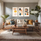 Mid-Century Package - Living Room Art G- 3x - Sage and Rose Prints